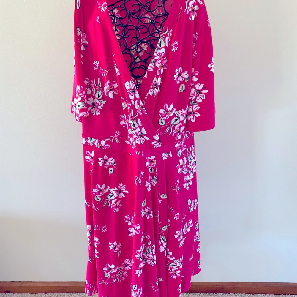 Torrid Women’s Plus Size 2 Pink Floral Dress